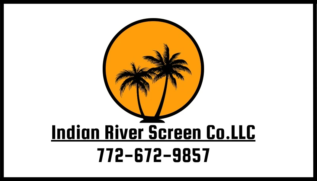 Indian River Screen Co. LLC logo with palm trees